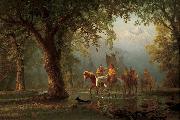 Albert Bierstadt, Departure of an Indian War Party